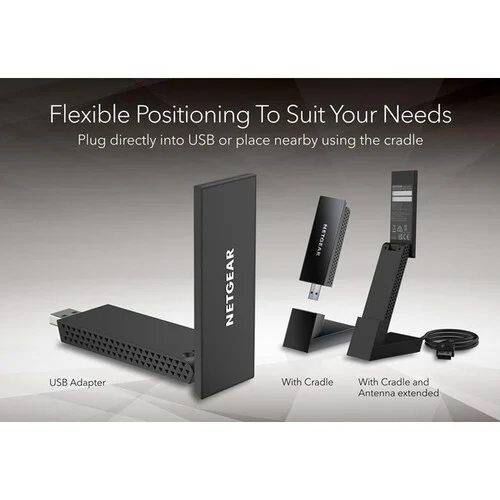 1673307015_IMG_1914750 NETGEAR Nighthawk AXE3000 Tri-Band Wi-Fi 6E USB 3.0 Adapter - A8000-100PAS