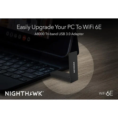1673307015_IMG_1914747 NETGEAR Nighthawk AXE3000 Tri-Band Wi-Fi 6E USB 3.0 Adapter - A8000-100PAS