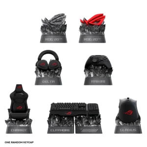 ASUS ROG Keycap Mystery Box Edition 20 - Cross-Shape Switch Compatible - Obsidian Base - AC13 ROG KEYCAP MYSTERY BOX E20