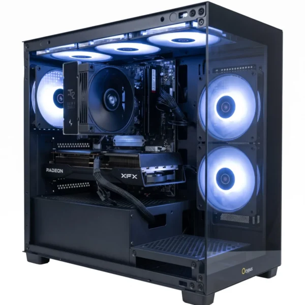 Acumenn Mid-Range Gaming and Content Creation Desktop PC - AMD Ryzen 5 7500F, Radeon RX 9060 XT 16GB, 32GB DDR5, 1TB NVMe Gen4 SSD, Acumenn | Mid-Range Gaming and Content Creation Desktop PC - AMD Ryzen 5 7500F, Radeon RX 9060 XT 16GB, 32GB DDR5, 1TB NVMe Gen4 SSD