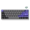 NuPhy Air60 HE 61-Key Low-Profile Magnetic Jade Switch Wired Gaming Keyboard Space Silver - Air60 HE(Silver/POM|Magnetic Jade)