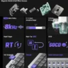 NuPhy Air75 HE 84-Key Low-Profile Magnetic Switch Wired Gaming Keyboard Space Silver - Air75 HE(Silver/Magnetic Jade)