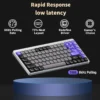 NuPhy Air75 HE 84-Key Low-Profile Magnetic Switch Wired Gaming Keyboard Space Silver - Air75 HE(Silver/Magnetic Jade)