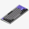 NuPhy Air75 HE 84-Key Low-Profile Magnetic Switch Wired Gaming Keyboard Space Silver - Air75 HE(Silver/Magnetic Jade)