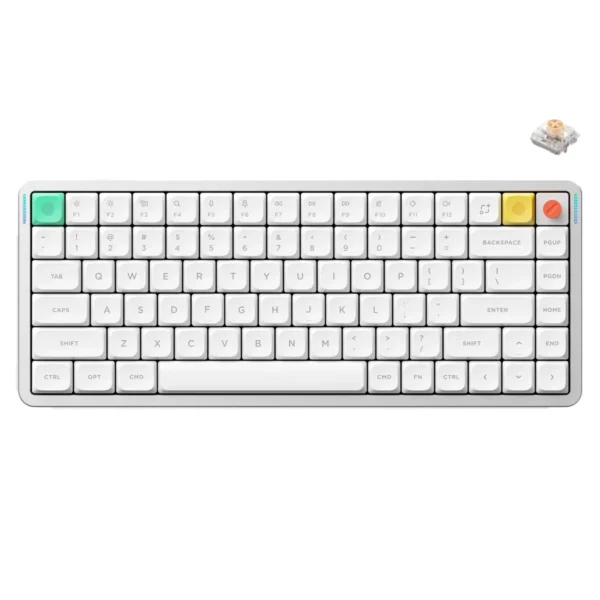 NuPhy Air75 V3 75% Low-Profile Wireless Mechanical Keyboard Nova White Blush Nano Switch - Air75 V3(White / Blush Nano)
