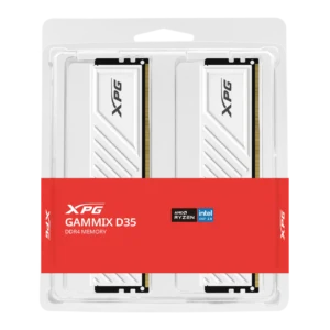 ADATA XPG GAMMIX D35G 16GB (2x8GB) DDR4-3200 White Desktop Memory - AX4U32008G16A-DTWHD35G-BOX