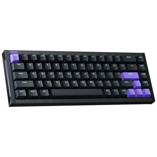 NuPhyX BH65 65% 68-Key Wired Magnetic Switch High-Profile Gaming Keyboard Dark Matter - BH65 Dark / Magnetic Jade Pro