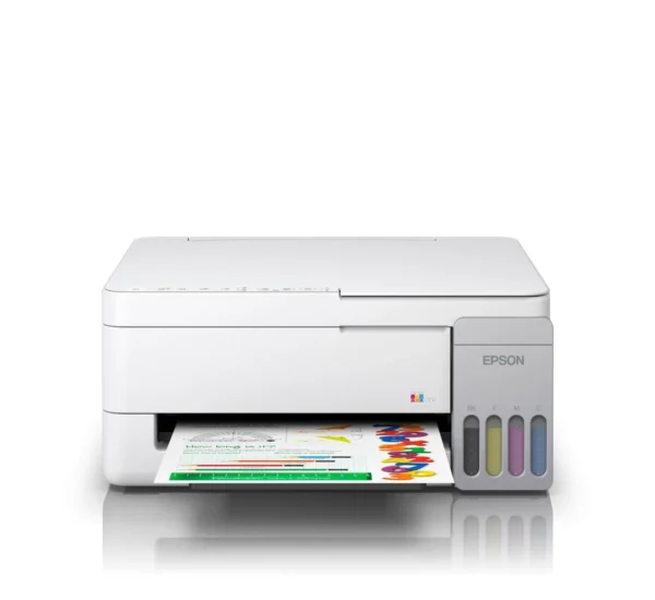 Epson EcoTank L3356 White A4 Wi-Fi All-in-One Multifunction Ink Tank Printer Print Scan Copy - C11CL62504