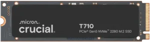 crucial-ssd-t710-isolated-front Crucial T710 1TB PCIe Gen 5 NVMe M.2 2280 Internal Solid State Drive 14900 MB/s Read Speed - CT1000T710SSD8