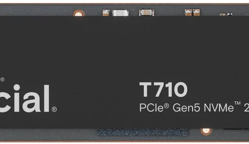 Crucial T710 1TB PCIe Gen 5 NVMe M.2 2280 Internal Solid State Drive 14900 MB/s Read Speed - CT1000T710SSD8