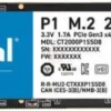 119-front Crucial P1 2TB NVMe PCIe Gen3 x4 M.2 2280 Internal SSD with 3D QLC NAND and Acronis - CT2000P1SSD8