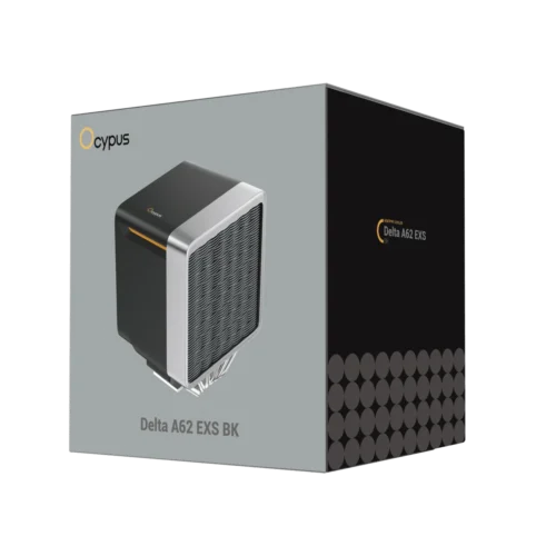 OCYPUS Delta A62 EXS BK 6 Heatpipes Dual Tower CPU Air Cooler Black - DELTA-A62-BK1NNWN00S-GL