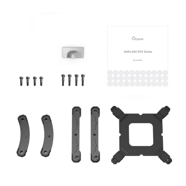 33950b50b873adbb111512db67cb7c34 OCYPUS Delta A62 EXS BK 6 Heatpipes Dual Tower CPU Air Cooler Black - DELTA-A62-BK1NNWN00S-GL