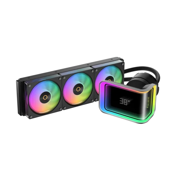 e8ebbadd1339ed279d6174b11c0c6720 Ocypus Delta L36 Elite Black ARGB AIO Liquid CPU Cooler with Curved Mirror Dot Matrix - DELTA-L36-BK3AAWDN00E-GL