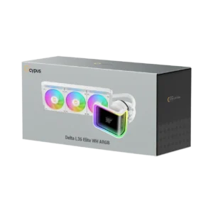 OCYPUS Delta L36 Elite WH ARGB 360mm AIO Liquid CPU Cooler with Curved Mirror Dot Matrix - DELTA-L36-WH3AAWDN00E-GL
