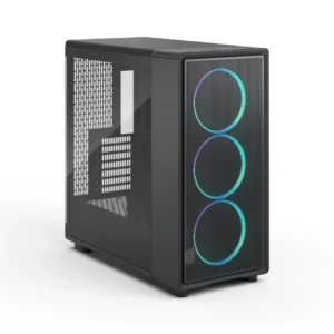 Fractal Design Epoch XL Black TG RGB Light Tint E-ATX Mid-Tower Case 3x 140mm Momentum RGB Fans - FD-C-EPO1X-04