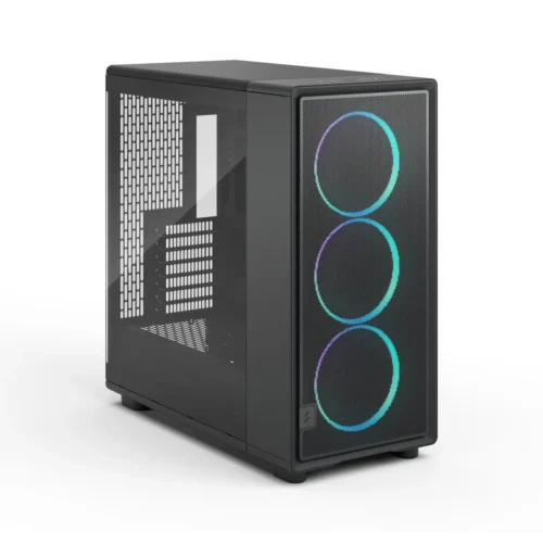 Fractal Design Epoch XL Black TG RGB Light Tint E-ATX Mid-Tower Case 3x 140mm Momentum RGB Fans - FD-C-EPO1X-04