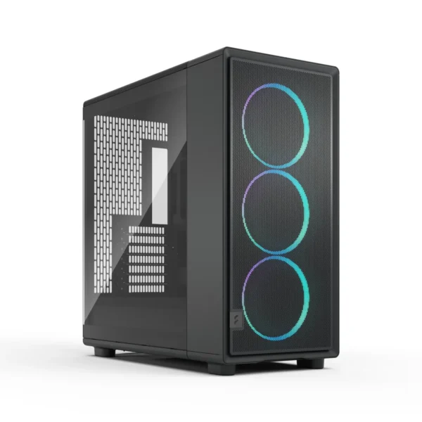 Fractal Design Epoch XL Black TG RGB Light Tint E-ATX Mid-Tower Case 3x 140mm Momentum RGB Fans - FD-C-EPO1X-04