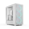 01_Epoch_XL_RGB_White_TG_Left-Front Fractal Design Epoch XL White TG RGB Clear Tint E-ATX Mid-Tower Case 3x 140mm RGB Fans - FD-C-EPO1X-05