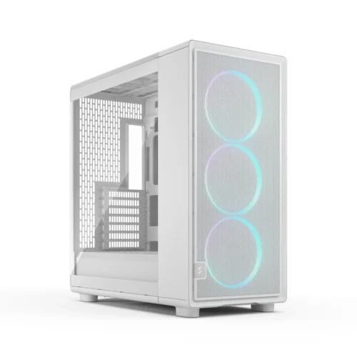 Fractal Design Epoch XL White TG RGB Clear Tint E-ATX Mid-Tower Case 3x 140mm RGB Fans - FD-C-EPO1X-05