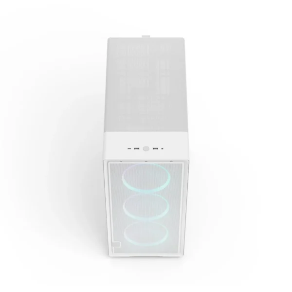 05_Epoch_XL_RGB_White_TG_Front-Above Fractal Design Epoch XL White TG RGB Clear Tint E-ATX Mid-Tower Case 3x 140mm RGB Fans - FD-C-EPO1X-05
