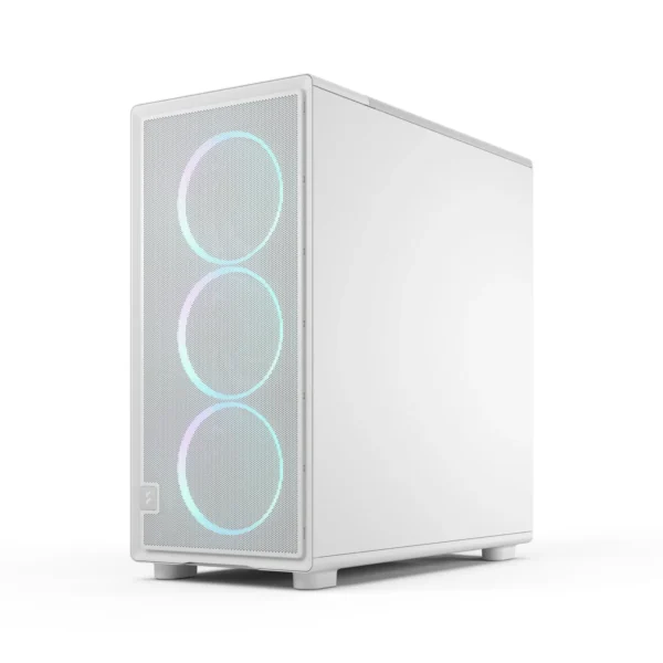 06_Epoch_XL_RGB_White_TG_Right-Front Fractal Design Epoch XL White TG RGB Clear Tint E-ATX Mid-Tower Case 3x 140mm RGB Fans - FD-C-EPO1X-05