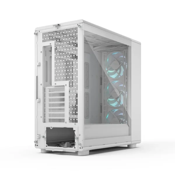 10_Epoch_XL_RGB_White_TG_Left-Back Fractal Design Epoch XL White TG RGB Clear Tint E-ATX Mid-Tower Case 3x 140mm RGB Fans - FD-C-EPO1X-05