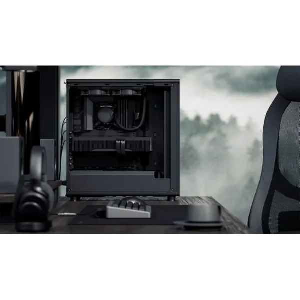 Fractal Design North Momentum Edition ATX Mid-Tower Case, Tempered Glass, 3x Momentum 12 Fans, Black - FD-C-NOR1C-05