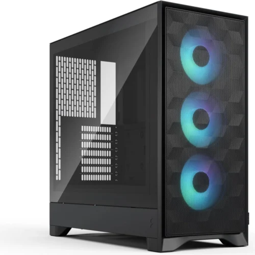 Fractal Design Pop 2 Air Black TG RGB ATX Mid Tower Case with 3x Aspect 12X RGB Fans - FD-C-POA2A-03