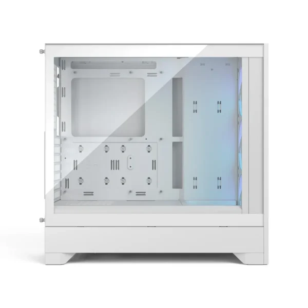 Fractal Design Pop 2 Air White TG RGB Mid-Tower Case, Tempered Glass, 3x RGB Fans, Up to 360mm Radiator - FD-C-POA2A-04