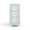 Fractal Design Pop 2 Air White TG RGB Mid-Tower Case, Tempered Glass, 3x RGB Fans, Up to 360mm Radiator - FD-C-POA2A-04