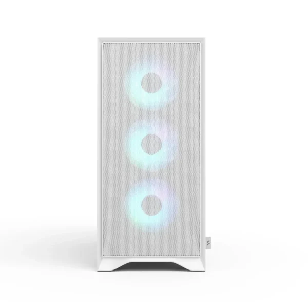 Fractal Design Pop 2 Air White TG RGB Mid-Tower Case, Tempered Glass, 3x RGB Fans, Up to 360mm Radiator - FD-C-POA2A-04