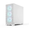 Fractal Design Pop 2 Air White TG RGB Mid-Tower Case, Tempered Glass, 3x RGB Fans, Up to 360mm Radiator - FD-C-POA2A-04