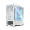 Fractal Design Pop 2 Air White TG RGB Mid-Tower Case, Tempered Glass, 3x RGB Fans, Up to 360mm Radiator - FD-C-POA2A-04