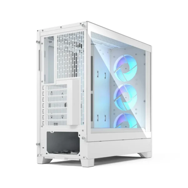 Fractal Design Pop 2 Air White TG RGB Mid-Tower Case, Tempered Glass, 3x RGB Fans, Up to 360mm Radiator - FD-C-POA2A-04