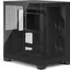 Fractal Design Pop 2 Vision Dual Chamber ATX Case, Panoramic Tempered Glass, 4x RGB Fans, Black - FD-C-POV2A-01