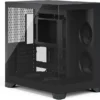 Fractal Design Pop 2 Vision Dual Chamber ATX Case, Panoramic Tempered Glass, 4x RGB Fans, Black - FD-C-POV2A-01