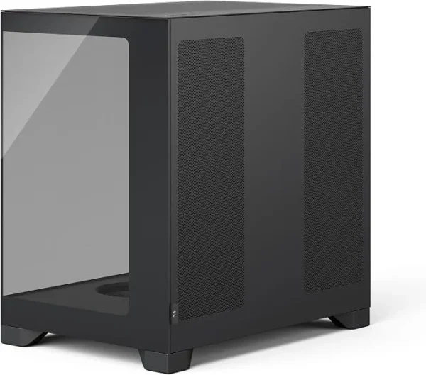 Fractal Design Pop 2 Vision Dual Chamber ATX Case, Panoramic Tempered Glass, 4x RGB Fans, Black - FD-C-POV2A-01