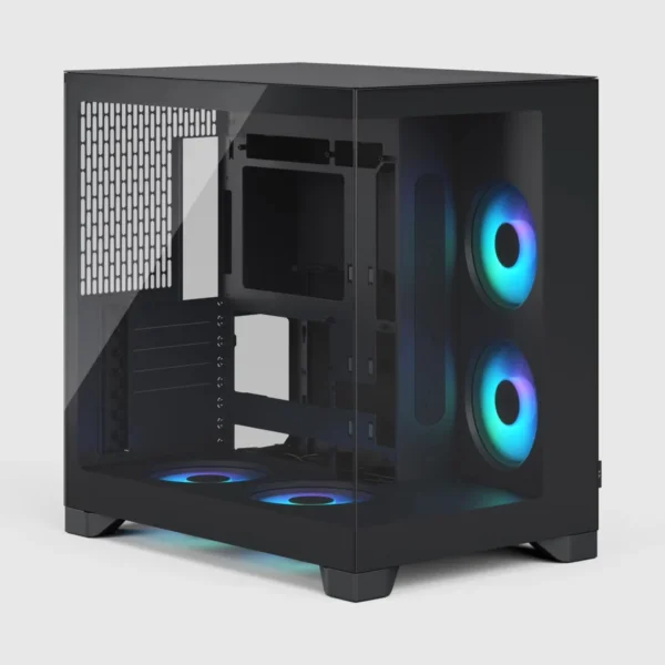 975384085ed0abd232097572c1ae9b1a2ea50eb7-2560x2560 Fractal Design Pop 2 Vision Dual Chamber ATX Case, Panoramic Tempered Glass, 4x RGB Fans, Black - FD-C-POV2A-02