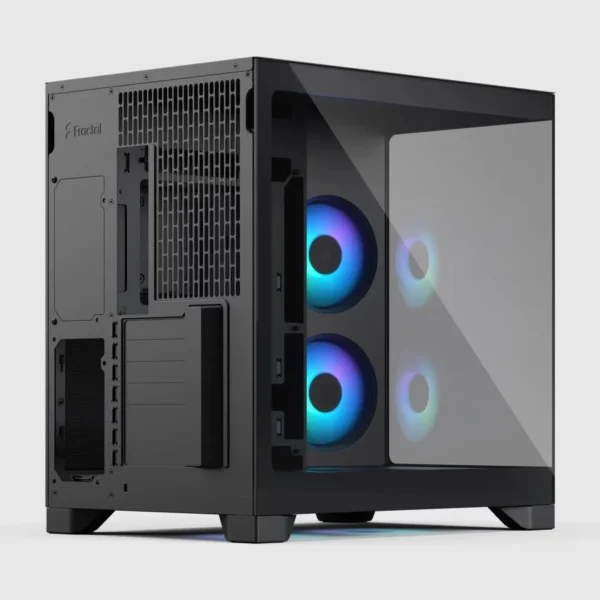 d63f1826333dc1771e337111ed96b3c08c43dcd7-2560x2560 Fractal Design Pop 2 Vision Dual Chamber ATX Case, Panoramic Tempered Glass, 4x RGB Fans, Black - FD-C-POV2A-02