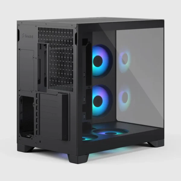 3ba5276f253eb7c5ca5c73a19a4942bbfadde117-2560x2560 Fractal Design Pop 2 Vision Dual Chamber ATX Case, Panoramic Tempered Glass, 4x RGB Fans, Black - FD-C-POV2A-02