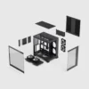 6bf39a61e6526e9b29d87daef9ecb100e0ecb426-2560x2560 Fractal Design Pop 2 Vision Dual Chamber ATX Case, Panoramic Tempered Glass, 4x RGB Fans, Black - FD-C-POV2A-02
