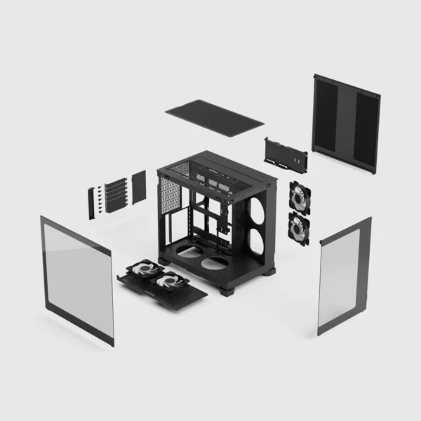 6bf39a61e6526e9b29d87daef9ecb100e0ecb426-2560x2560 Fractal Design Pop 2 Vision Dual Chamber ATX Case, Panoramic Tempered Glass, 4x RGB Fans, Black - FD-C-POV2A-02