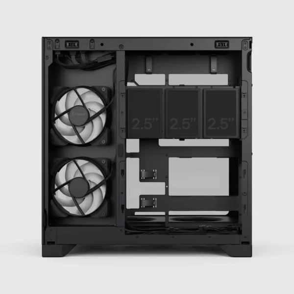6f805526f40894ae07696f8dbfec237d4569bd80-2560x2560 Fractal Design Pop 2 Vision Dual Chamber ATX Case, Panoramic Tempered Glass, 4x RGB Fans, Black - FD-C-POV2A-02