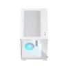 Fractal Design Pop 2 Vision Dual Chamber ATX Case, Panoramic Tempered Glass, 4x RGB Fans, White - FD-C-POV2A-03
