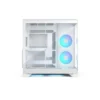 Fractal Design Pop 2 Vision Dual Chamber ATX Case, Panoramic Tempered Glass, 4x RGB Fans, White - FD-C-POV2A-03