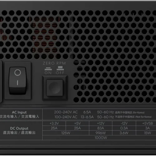 Fractal Design Ion 3 Gold 1000W 80 PLUS Gold ATX 3.1 Fully Modular Power Supply Black - FD-P-IA3G-100-US