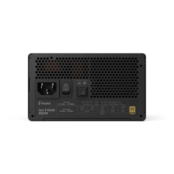 sd4gs5ad4g Fractal Design Ion 3 Gold 850W 80 PLUS Gold Fully Modular ATX 3.1 PCIe Gen 5 Power Supply - FD-P-IA3G-850-US