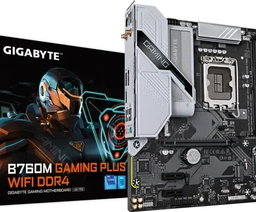GIGABYTE B760M Gaming Plus Wi-Fi DDR4 Micro-ATX Motherboard - LGA 1700 - GA-B760M-G-P-WIFI-DDR4