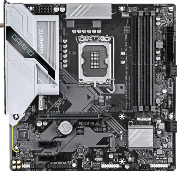670 (1) GIGABYTE B760M Gaming Plus Wi-Fi DDR4 Micro-ATX Motherboard - LGA 1700 - GA-B760M-G-P-WIFI-DDR4